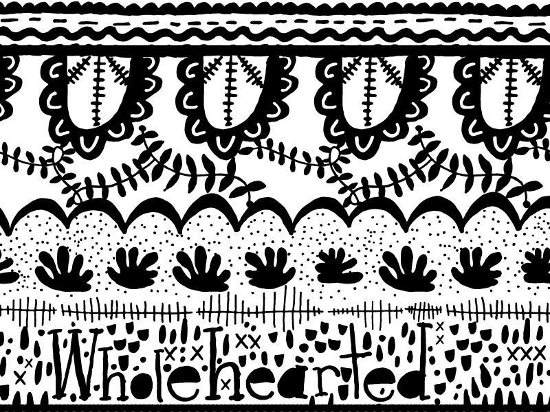 Layers of Growth Art Print folk pattern sketch terrarium succulents layers design hand lettering lettering words quote illustration