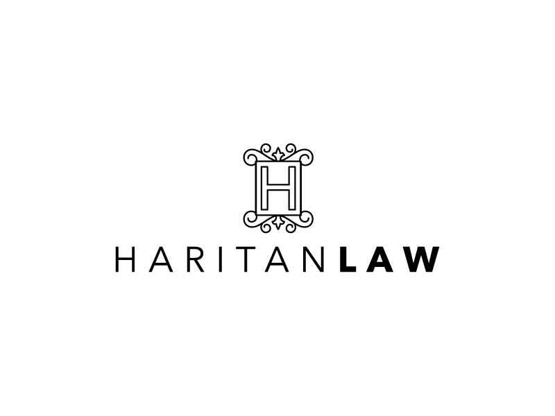 Discarded Logo Concept for a Law Firm attorney feminine frame branding lawyer modern law legal logo