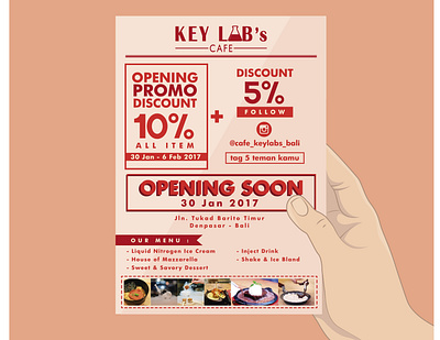 Key Lab's Opening E-Flyer Design animation art branding design graphic design illustration illustrator logo typography vector