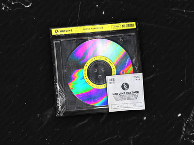 Hotline Mixtape art design disk diskette kiev kyiv photo rap