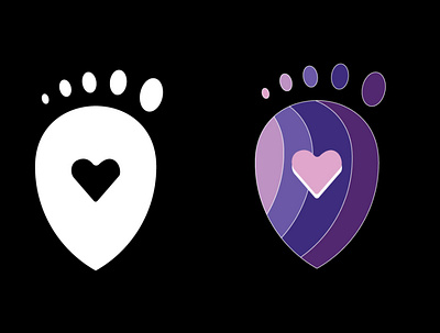 Heart Foot 2021 branding bussiness fiverr graphic design illstration logo minimal photoshop ui ux vector