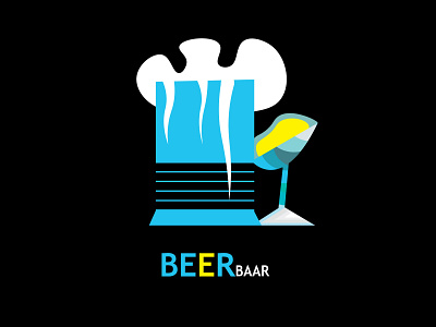 BEER BAAR 2021work branding fiverr graphic design illustration logo minimal photoshop ui uniqe ux vector