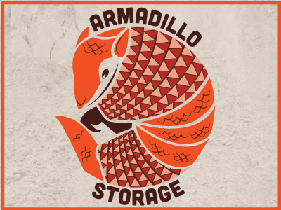 Armadillo Storage armadillo illustration logo pattern storage company vector