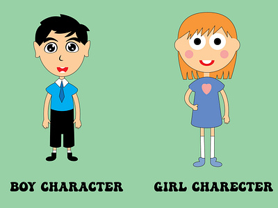 Cartoon Boy Character Template