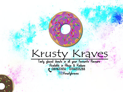 krusty kraves business card business card mockup colourful