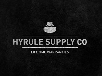 Hyrule Supply Co hyrule link pots textured typography vintage zelda
