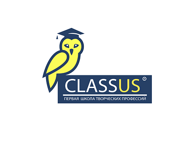 Classus Logo adobe illustrator branding and identity education logo for kids owl logo school logo school of professions