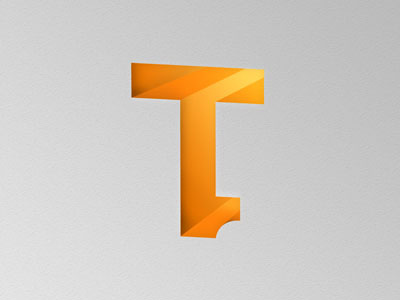 T-1 Logo bmx depth gradient logo