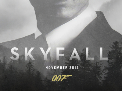 Personal Skyfall Poster 007 bond bw craig daniel skyfall