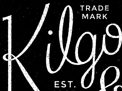 Kilgore & Co. - Custom Type Logo branding lettering script type typography vonnegut
