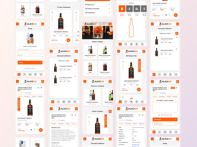 AlkoGO alco delivery application alochol app application delivery design ui ux web web design