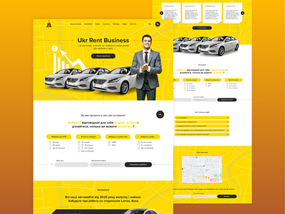 Rental Taxi Landing page