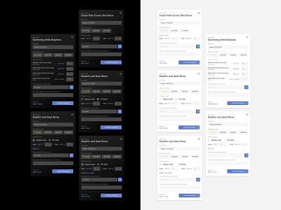 UX/UI Dubai Dolphinarium ticket ordering process