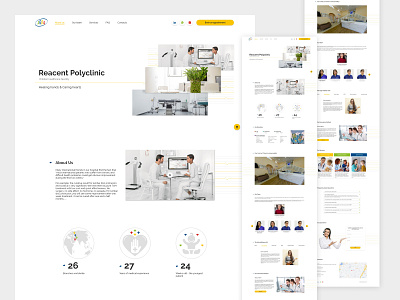 Landing Page fo Reacenter Policlinic in Dubai clinic design doctor dubai landing landing page ui ux web web design