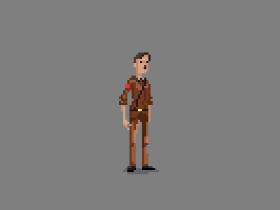 Pixel Hitler animation game dev gif hitler indie painting pixel pixel art pixel painting