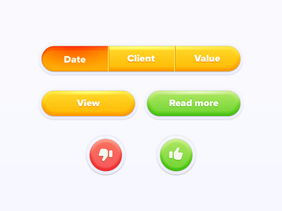 Fun Button Set action button app button buttons design fun game like set thumbs up