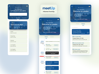 MeetUp - A Business Travel App