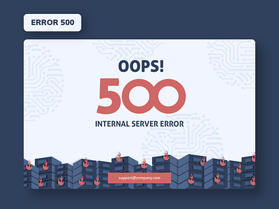 Error 500 500 error error page design