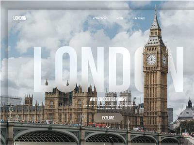 London travel design 2021 adobe xd adobe xd design art big ben city guide design designs travel travel design traveling ui ui ux ui design ux design web world