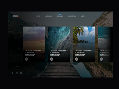 Travel web ui 2021 adobe xd adobe xd design app art beach design designs logo travel ui ui design uiux ux ux design web