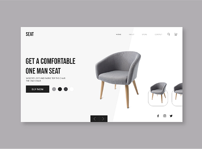 Seat furniture web UI design 2021 adobe xd adobe xd design app art design designs furniture furniture ui design furnituredesign seattle ui ui design uiux ux ux design web