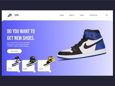 Nike web UI design 2021 adobe xd art design jorden nike shoes shoes design ui ui design ux design