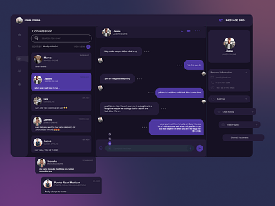 Chat web UI design