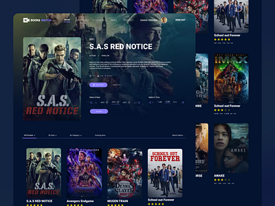 Cinema web page design