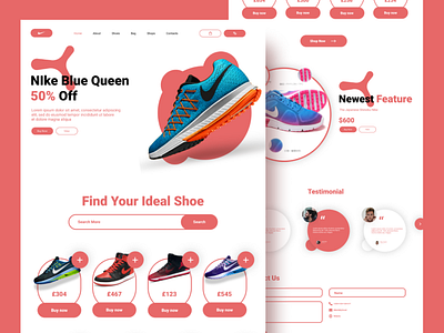 Nike Web Page Design Made In Figma