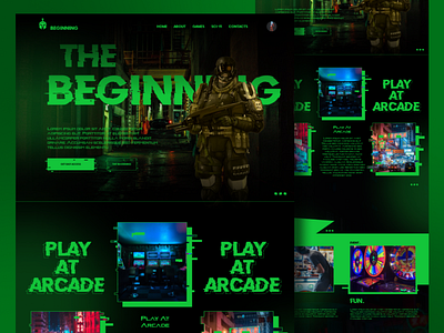 Beginning WebPage design 2021 app arcade art design figma figma designs gamers graphic design green ios logo ui ui design ux web design webpage website design webui