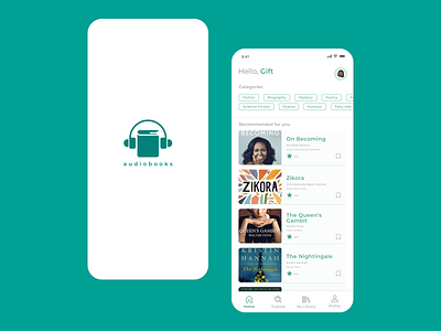 Audiobook App Design