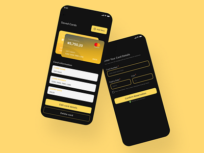 Payment Screen (Dark mode)