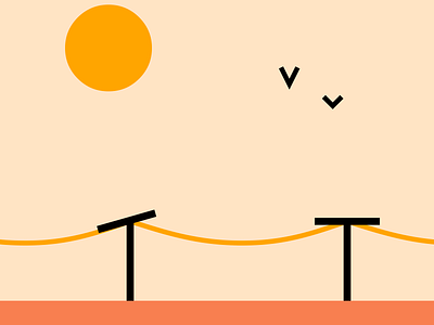 Flat Desert desert design flat illustration minimal vector