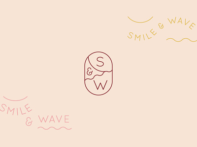 Smile And Wave logo direction branding icon logo