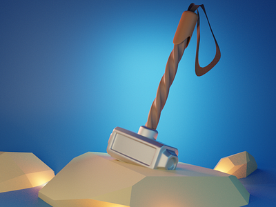 Not Mjolnir 3d art 3d modeling art blender illustration