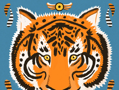 Year of the Tiger - Happy Lunar New Year! animal digital painting illustration lunar new year procreate tiger wild animal