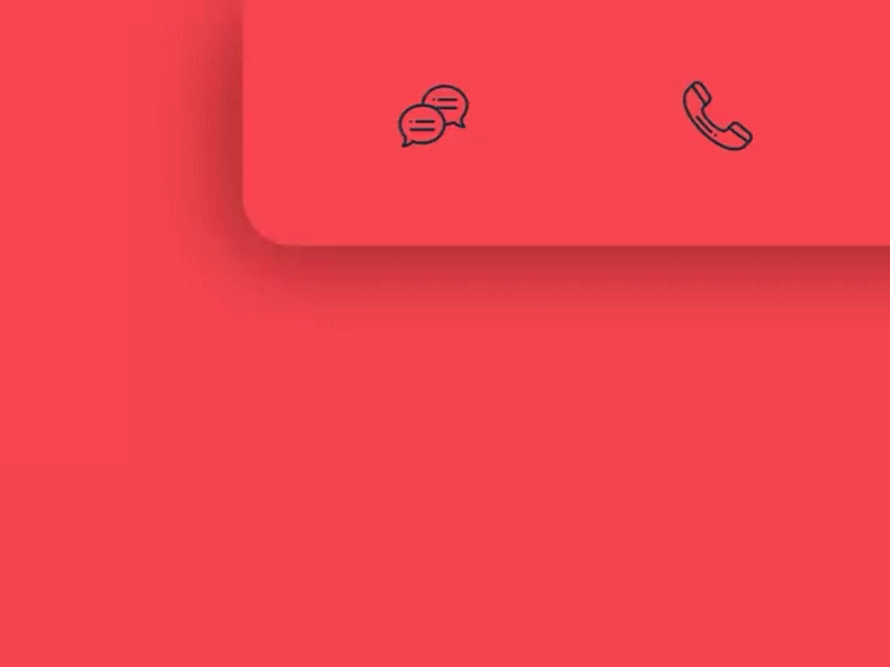 Red Toolbar Icon Animation