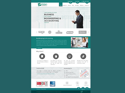 A Design for Bookkeeping & Accounting accounting bookkeeping design responsive web