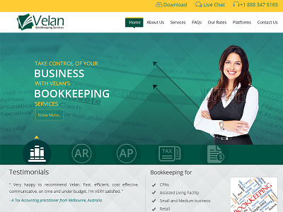 Bookkeeping & Accounting Theme accounting bookkeeping design mockup responsive theme web