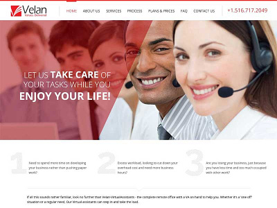 800x600 call center virtual assistance website