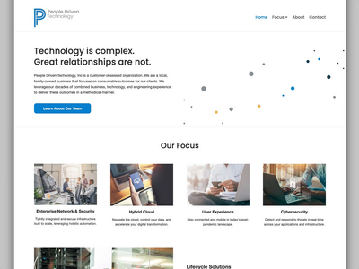 People Driven Technology Website Design animation homepage ui website