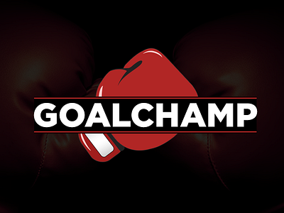 GoalChamp Logo boxing boxing glove branding illustration logo vector