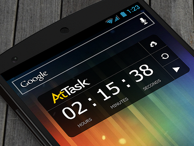 AtTask Android Widget android mobile time time tracker timer widget