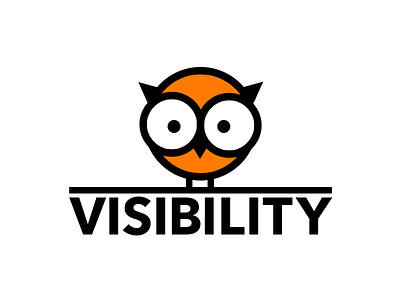 Visibility Owl Logo cartoon logo owl visibility