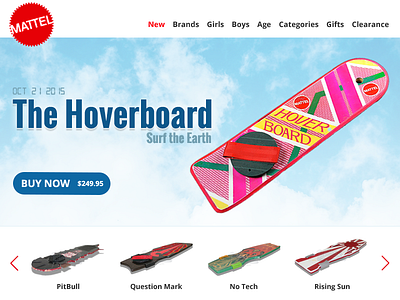 Hoverboard Product Page