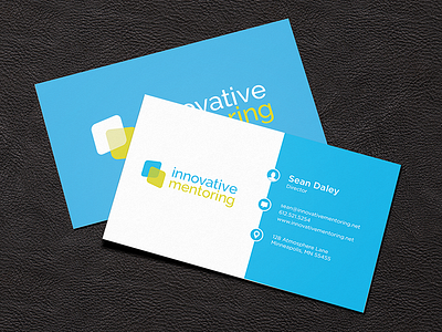 Innovative Mentoring Business Card business card business cards cards print stationary