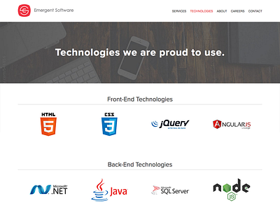 Emergent Software Technologies logos software tech technologies