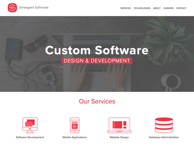 Emergent Software Homepage home page homepage software website