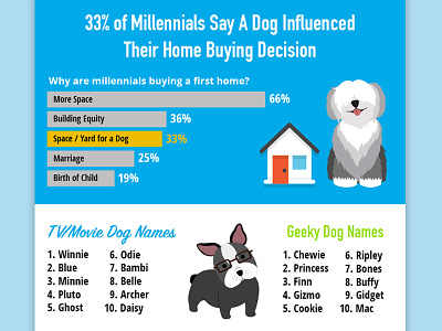 Top Dog Names of 2017 Infographic