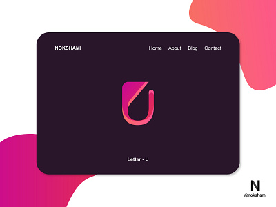 Letter U